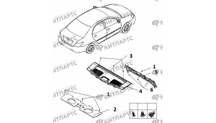 Задняя полка BYD